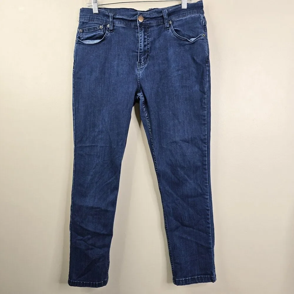Mugsy Jeans Mens Slim Straight Dark Wash Jeans 32x28